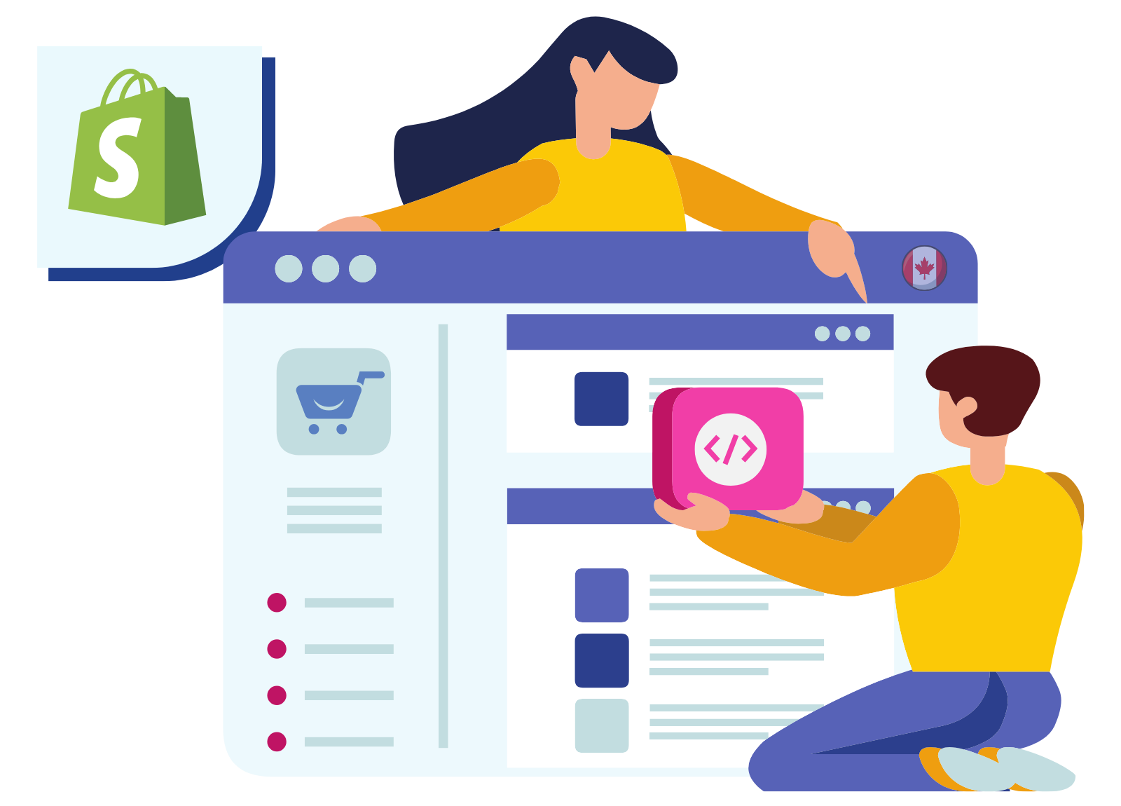 shopify website design & support